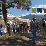 Rinpoche's Tibetan tent on Yeshe Rangsal land, August 2008